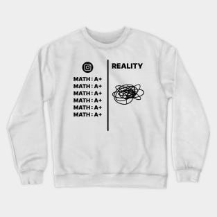 Math, IG vs Reality Crewneck Sweatshirt